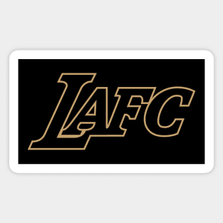 LAFC Black & Gold! Lakers Inspired Wordmark Magnet